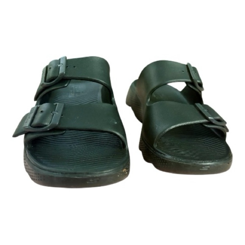 Skechers Black Dual-Buckle Slide Sandals - Picture 4 of 7